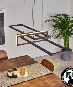 Alternative view of Suspension OMEGA led Noir, variateur intégré, de marque allemande.