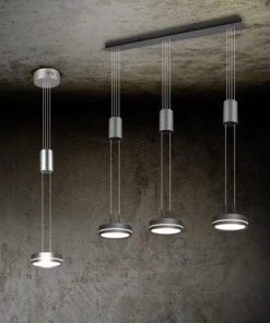 Alternative view of Suspension  FRANKLIN LED Anthracite , variateur intégré, de marque allemande