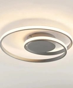 Plafonnier ZIBAL led, intensité variable de marque allemande , argenté .