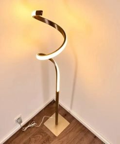 Lampadaire PITASCH LED Nickel mat , variateur intégré, de marque allemande.