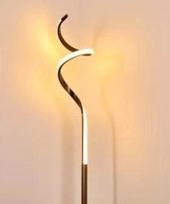 Alternative view of Lampadaire PITASCH LED Nickel mat , variateur intégré, de marque allemande.