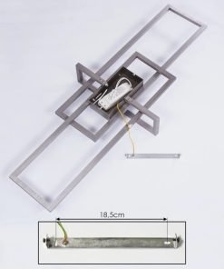 Alternative view of Plafonnier OMEGA LED Nickel mat , avec variateur, de marque allemande.