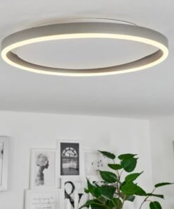 Plafonnier  RITUS LED gris poudré , intensité variable, de marque allemande..