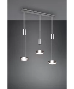 Alternative view of Suspension Trio-Leuchten Franklin Nickel Mat