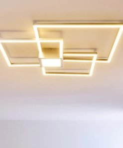 Plafonnier NARPES LED Nickel mat , variateur intégré.De marque allemande.