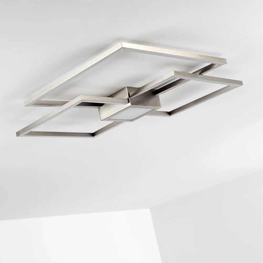 Plafonnier NARPES LED Nickel mat , variateur intégré.De marque allemande. – Image 7