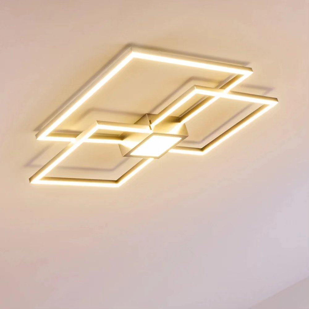 Plafonnier NARPES LED Nickel mat , variateur intégré.De marque allemande. – Image 5