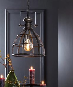 Suspension AMY Noir Antique , style industriel vintage, marque néerlandaise.