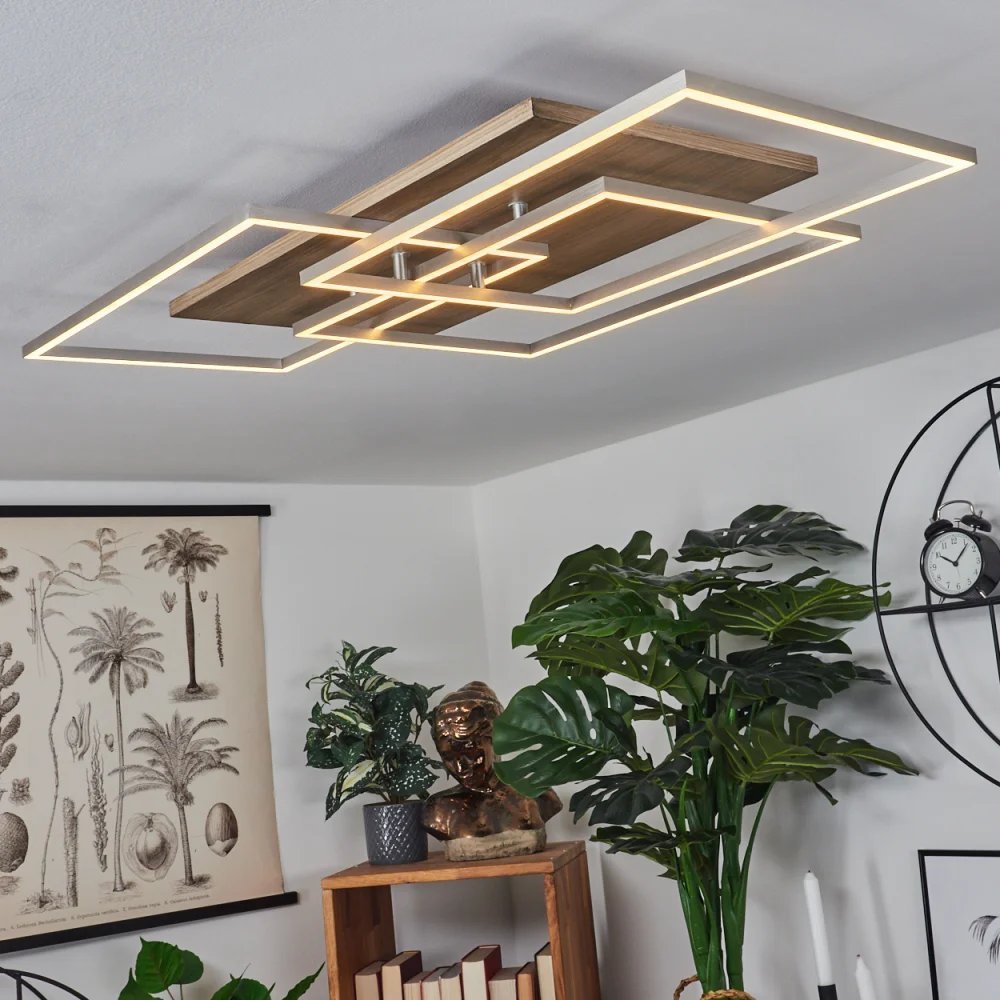 Plafonnier led design moderne, lumière et intensité variables avec télécommande. – Image 2