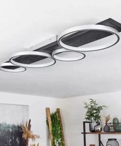 Alternative view of Plafonnier RODEKRO LED, Bois noir et métal , de marque allemande.