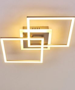Plafonnier led design, VENIDA , finition nickel mat.De marque allemande.