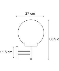 Alternative view of Applique murale extérieur, en acier inoxydable.