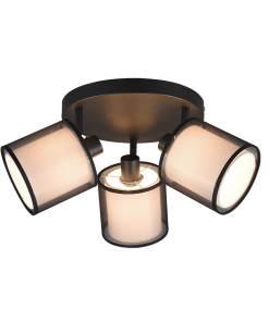 Alternative view of BURTON ,plafonnier design moderne de marque allemande,  spots orientables.