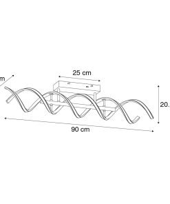 Alternative view of SEQUENCE, plafonnier LED design moderne élégant,  variateur intégré. De marque allemande haut de gamme.