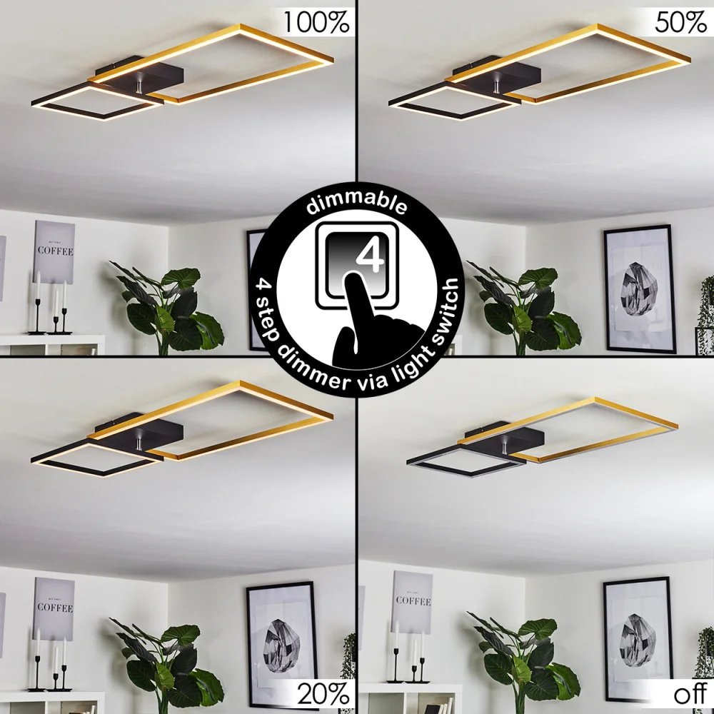 DOYON , plafonnier LED ,design moderne élégant, variateur intégré, de marque allemande haut de gamme. – Image 6