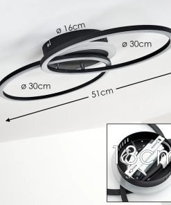 Alternative view of LITHGOW ,plafonnier LED design moderne minimaliste,  design allemand.