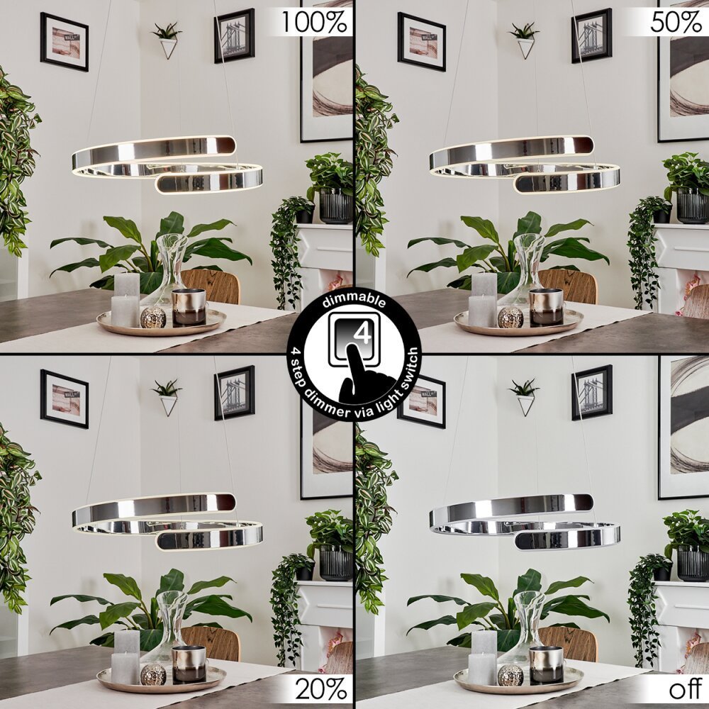 ROSEMOND, suspension LED design minimaliste élégant. VARIATEUR INTÉGRÉ – Image 2