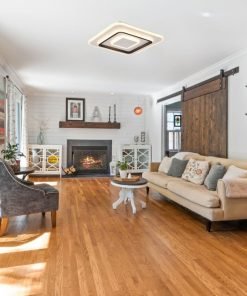 JORA ,plafonnier LED design moderne intemporel, variateur avec télécommande.