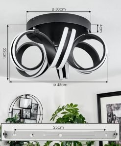 Alternative view of Plafonnier LED CARRERA : Élégance Moderne et Fonctionnalité Lumineuse