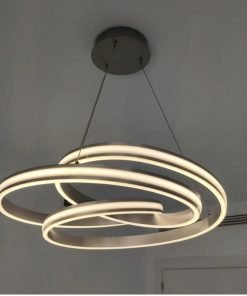 Nuria : L'élégance lumineuse pour vos grands espaces , finition nickel mat. de marque allemande haut de gamme.