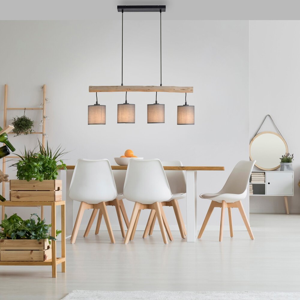 Suspension Leuchten-Direkt GREEN TRIBU Écru, Noir, 4 lumières – Image 3