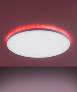 Alternative view of GUSTAVE ,plafonnier LED design moderne élégant fin, variateur avec télécommande.