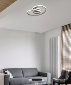 Alternative view of Plafonnier Sansa : simplicité et modernité réunies.variateur intégré.