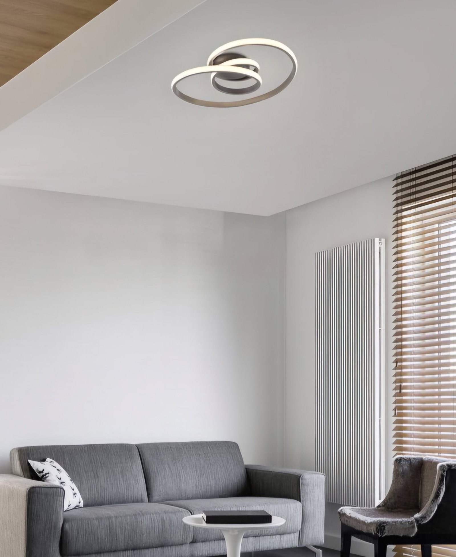 Plafonnier Sansa : simplicité et modernité réunies.variateur intégré. – Image 2