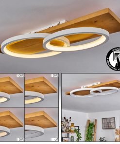 Pompu, Chaleur du bois, modernité du LED. variateur intégré.