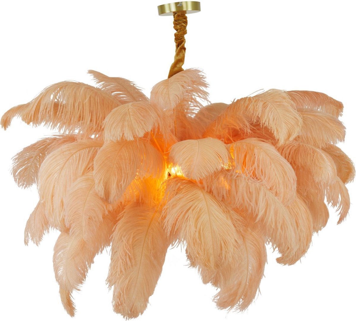 Suspension bohème en vrai plumes, design élégant de marque néerlandaise.