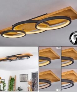 POMPU3, Chaleur du bois, modernité du LED .variateur intégré.