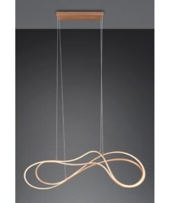 Alternative view of suspension NALA ,design moderne épuré, Or brossé, variateur intégré.