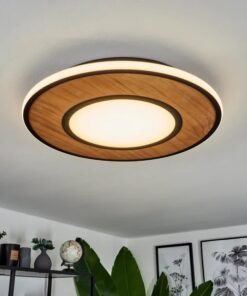 Plafonnier CROP (4400 lm), bois ,led intégrée, marque allemande.